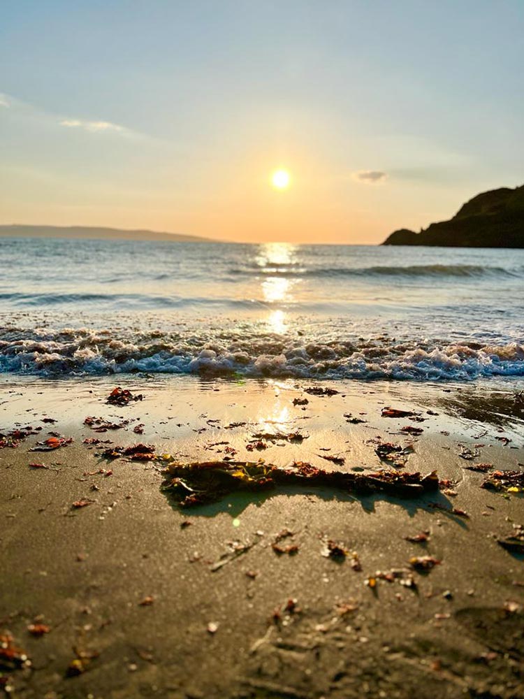 One of our local beaches. Pwllgwaelod is an ideal sunset beach as it faces west towards Fishguard,