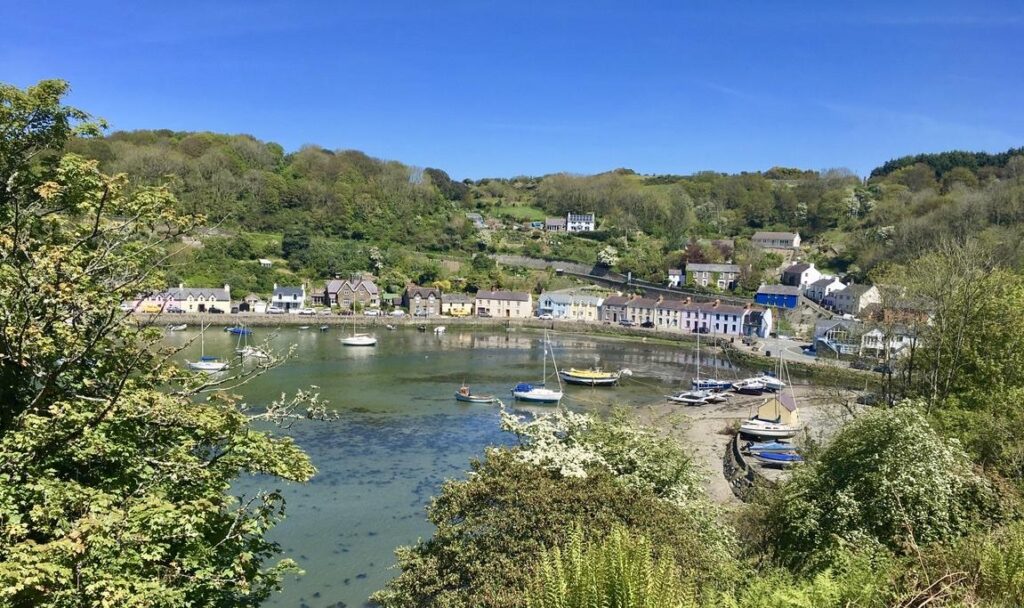 Image showing Fishguard Lower Town Harbour