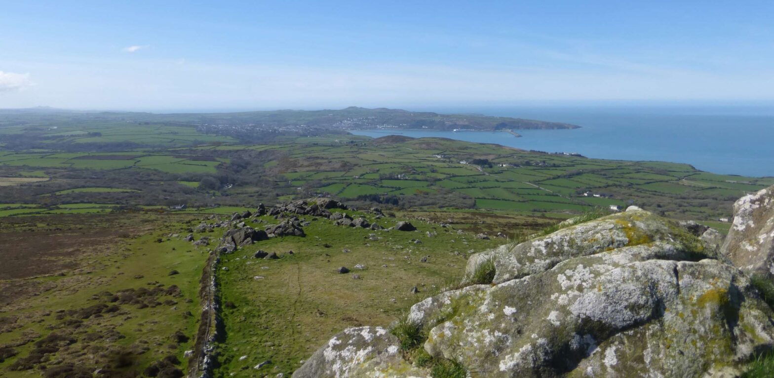 View over north Pembrokeshire from Garn Fawr on Dinas Mountain